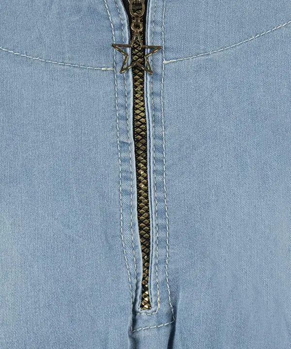 پيراهن ساحلي زنانه جلو بسته زيپ وسط آستين دار اندام كد 1002 - تصویر 4