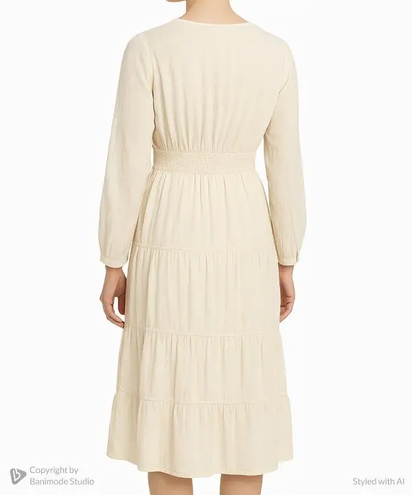 لباس ساحلي زنانه يقه هفت اندام كد 1505-1 - تصویر 2